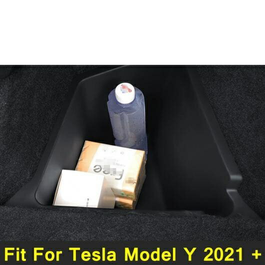 リア トランク ストレージ ボックス コンテナ オーガナイザー ケース ブラック 適用: テスラ/TESLA モデル Y 2021 2022 プラスチック アクセサリー インテリア キット AL-PP-4259 AL Interior parts for cars