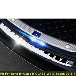 リア バンパー プロテクター ガード トランク ドア シル プレート カバー トリム 適用: メルセデス・ベンツ E-クラス E クラス W213 セダン 2016-2020 AL-PP-4304 AL Car parts