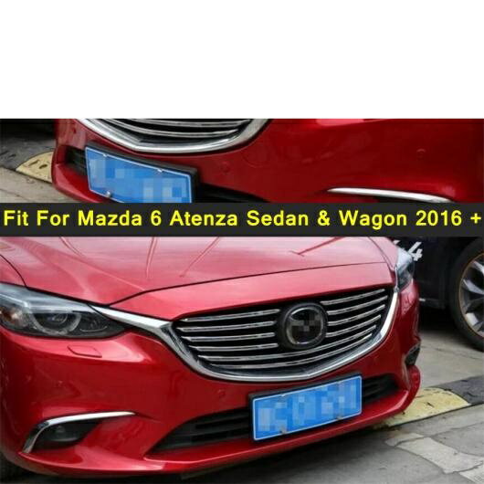 フロント グリル グリル カバー ベゼル トリム 10 ピース 適用: MAZDA6 アテンザ セダン ＆ ワゴン 2016 2017/ABS エクステリア パーツ AL-PP-4317 AL Car parts