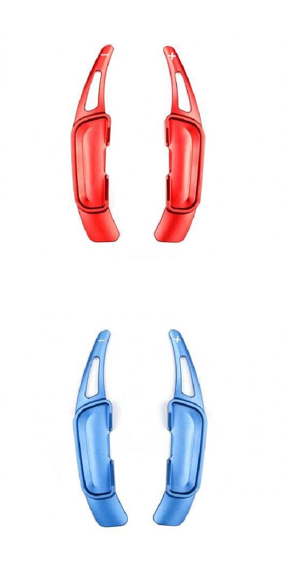 2ピース 適用: マツダ 2017 CX-5 CX-4 アテンザ シフト パドル レッド・ブルー AL-PP-5689 AL Interior parts for cars