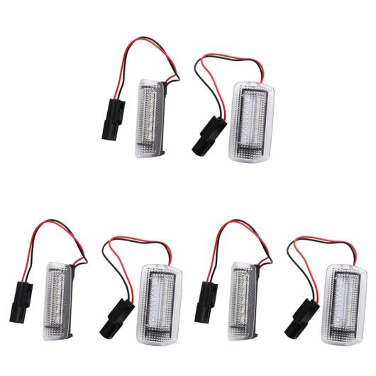 6X ホワイト レッド LED ドア カーテシー ライト 適用: トヨタ ウィッシュ プリウス カムリ アルファード アイシス エスティマ レクサス IS250 RX350 タイプ1 AL-PP-8149 AL Car parts
