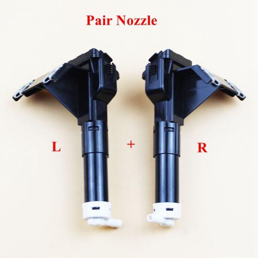 フロント バンパー ヘッドランプ ヘッドライト ウォッシャー スプレー ノズル カバー キャップ 適用: 三菱 アウトランダー 2013 2014 2015 ペア ノズル AL-QQ-2949 AL Exterior parts for cars