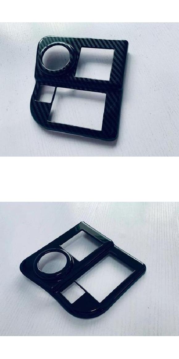 適用: ダイハツ アトレー ハイゼット カーゴ 2021 2022 ABS クローム 1 ボタン スタート スイッチ リング 装飾 トリム カーボン調・ピアノブラック AL-QQ-3677 AL Car parts