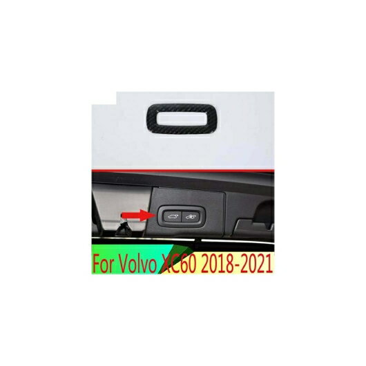 適用: ボルボ/VOLVO XC60 2018-2021 カーボンファイバー調 テール ドア カバー スイッチ ボタン コントロール パネル カバー トリム ベゼル AL-QQ-3940 AL Interior parts for cars