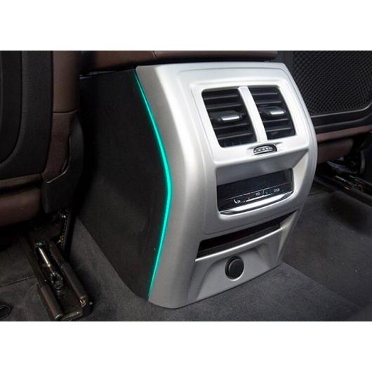 適用: BMW X3 G01 2018 2019 2020 2021 ABS プラスチック メッキ アームレスト ボックス リア 通気口 フレーム トリム カバー シルバー AL-QQ-4500 AL Interior parts for cars