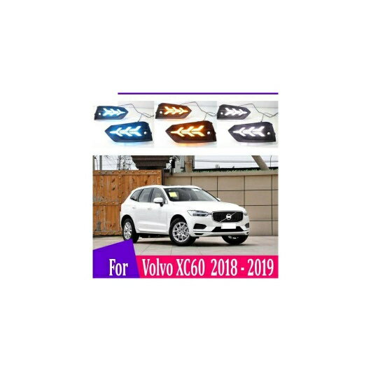 2ԡ Ŭ: ܥ/VOLVO XC60 2018 2019 LED ǥ ˥ 饤 DRL ե ۡ  󥫡  ֥롼 ʥ 饤 AL-QQ-4939 AL Car parts