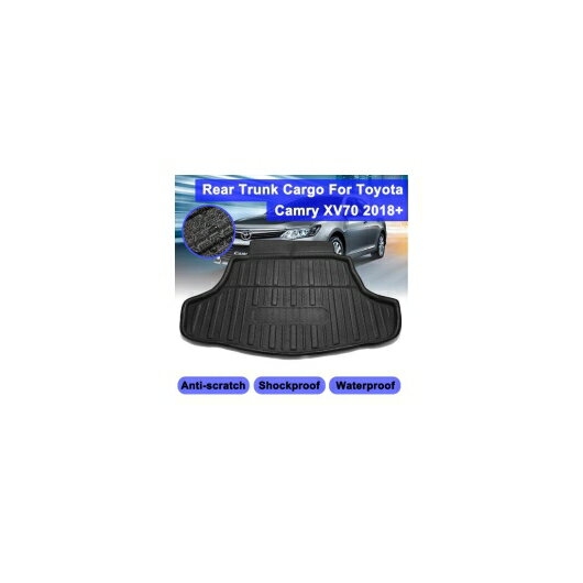 適用: トヨタ カムリ XV70 2018-2019 フロア マット リア カーゴ マット リア トランク カーゴ ブーツ ライナー トレイ フロア カーペット AL-QQ-5805 AL Interior parts for cars