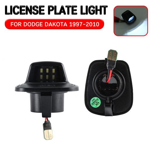 2ピース LED ナンバープレート ライト 適用: ダッジ/DODGE ダコタ 97-10 三菱 ライダー 2006 2007 2008 2009 プレート ライト ランプ AL-QQ-6111 AL Car parts