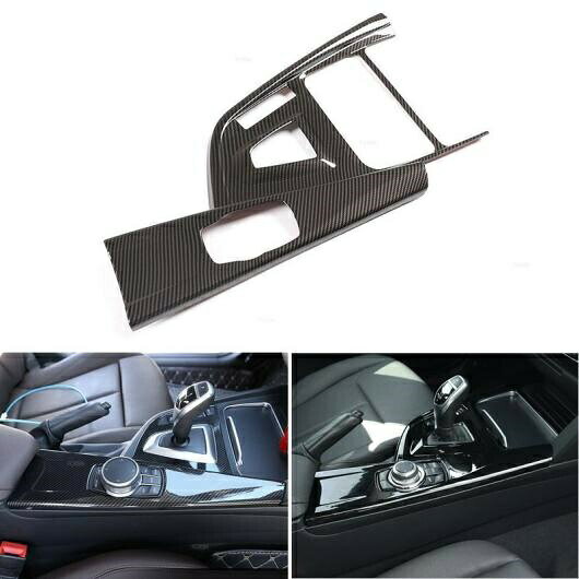 カーボン調 センター コントロール ギア シフト パネル トリム 適用: BMW/ビーエムダブリュー 3 シリーズ F30 F35 320 2013 2014 2015 2016 2017 2018 2019 AL-QQ-7929 AL Interior parts for cars