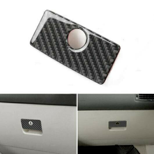 リアル カーボンファイバー 助手席 ストレージ グローブ ボックス パネル ハンドル カバー トリム 適用: VW ゴルフ 4 ジェッタ ボーラ MK4 R32 GTI 1999-2004 AL-QQ-8296 AL Car parts