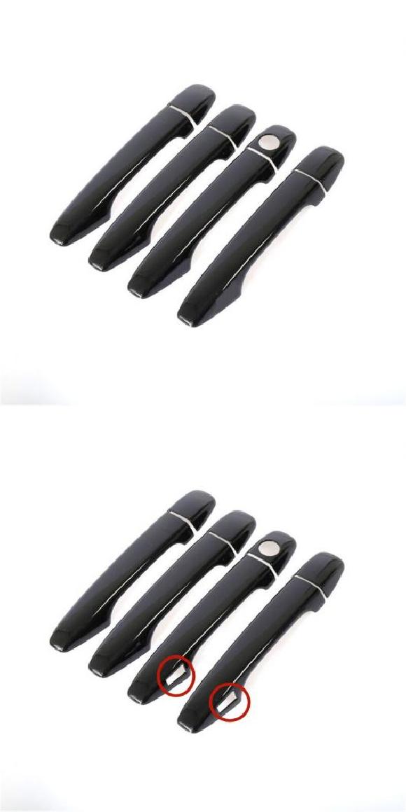 適用: トヨタ マーク X 2010 2011 2012 2013 2014 2015 2016 光沢ブラック ドア ハンドル カバー パッド ステッカー オーバーレイ スタイリング アクセサリー AL-RR-1035 AL Car parts