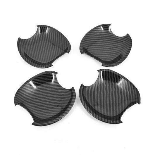 クローム カーボンファイバー ドア ハンドル カバー ボウル トリム 適用: トヨタ オーリス E150 2006-2011 スタイリング アクセサリー AL-RR-1992 AL Car parts