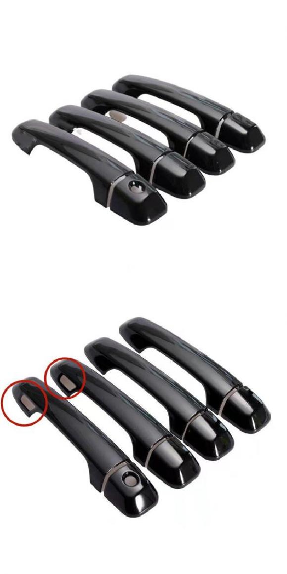 光沢ブラック ドア ハンドル カバー スタイリング アクセサリー 適用: トヨタ ランドクルーザー プラド 150 J150 LC150 LC200 2010-2020 AL-RR-2165 AL Car parts