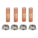 M10X1.50 合金 スチール ボルト 糸 ピッチ T3 T4 T6 ターボ スタッド キット フランジ グレード 8 HEX ナット 適用: 固定 ターボ マニホールド AL-RR-6059 AL Car parts(2)