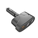 シガーソケット ソケット スプリッタ チャージャー デュアル PD USB QC 3.0 クイック 充電 12V オート シガーソケット ソケット パワー アダプタ ブラック AL-RR-6533 AL Car parts