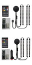 USB LED 装飾 防水 ストリップ ライト リモート ボイス コントロール インテリア スタイリング 装飾 LED ダイナミック ストリップ ライト USB・シガーソケット 10W AL-RR-6537 AL Car parts