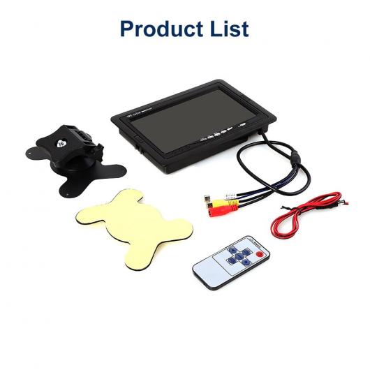 7インチ TFT LCD スクリーン モニター プレーヤー 2 ウェイ ビデオ インプット PAL/NTSC モニター 適用: オート バックミラー セキュリティ 監視 カメラ タイプA AL-RR-4097 AL Car parts(2)