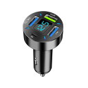 66W チャージャー クイック 充電 シガーソケット アダプタ 4-ポート USB A + USB C 充電 電話 チャージャー PD QC3.0 2USB AL-RR-4185 AL Car parts