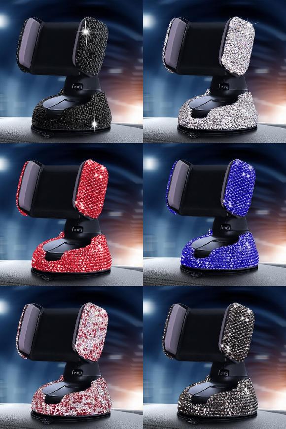 携帯 電話 ホルダー ラインストーン クリスタル マウント ユニバーサル 適用: モバイル ホルダー イン..