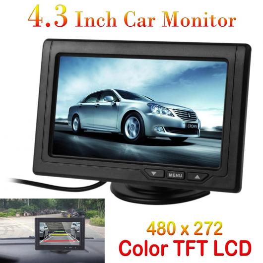 4.3インチ 12V ユニバーサル モニター 480×272 デジタル カラー TFT LCD 2 チャンネル ビデオ インプッ..