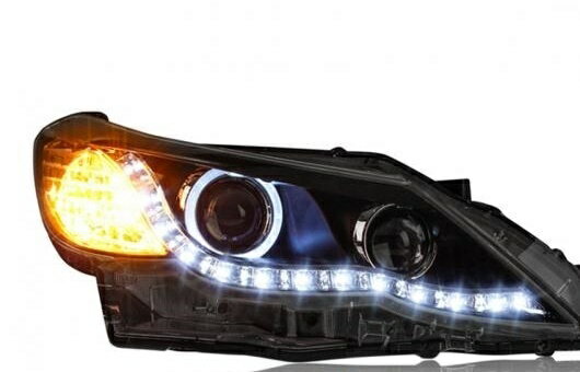 ヘッドランプ 適用: トヨタ マーク X LED ヘッドライト 2010-2012 レイツ/マークX DRL デイタイムランニングライト バイキセノン HID 4300K〜8000K 35W・55W AL-HH-0292 Car parts