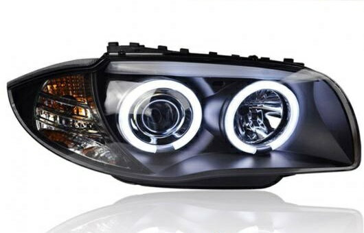適用: BMW/ビーエムダブリュー E87 120I 130I ヘッドライト 2004-2011 LED DRL レンズ ダブル ビーム H7 HID キセノン BI 4300K〜8000K 35W・55W AL-HH-0366 Car parts