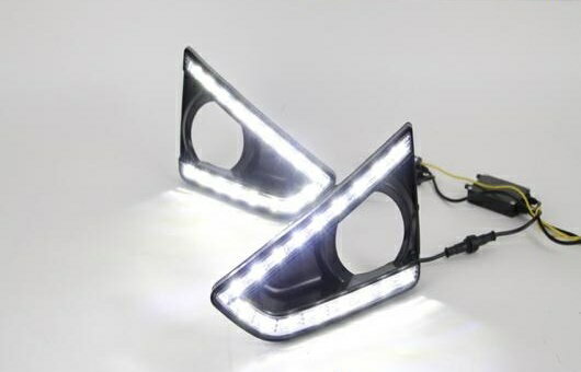 適用: トヨタ レイツ/マークX LED DRL フォグ ランプ デイタイムランニングライト 高光度 ガイド AL-HH-0487 Car parts