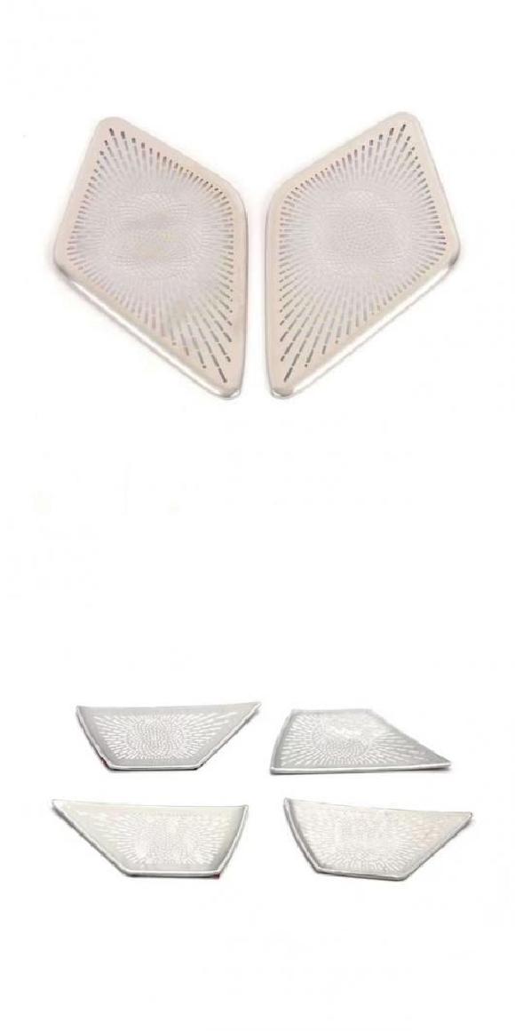 適用: マツダ CX50 CX-50 2023 2024 ステンレス スチール スピーカー カバー トリム フロント ドア ホーン サウンド フード シルバー リア トランク・シルバー インナー ボウル SR-AA-0213 Interior parts for cars