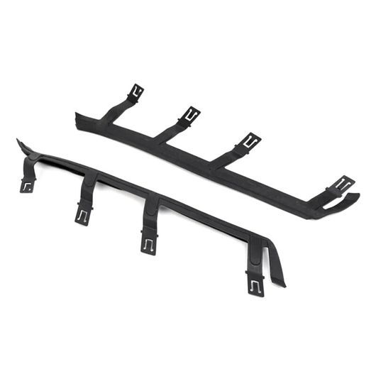 2ピース フロント ヘッドライト ガスケット アッパー ブラケット ABS 適用: BMW X3 E83 2004-2010 63126939273 63126939274 ブラック SR-DD-1925 Car parts