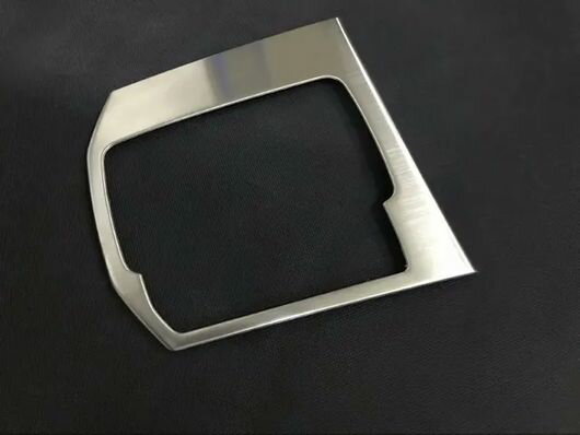 適用: マツダ CX-5 CX5 KF 2017-2023 2024 カーボンファイバー ギア シフト ボックス カバー モールディング トリム 装飾 フレーム インテリア 右ハンドル用 シルバー モデル1 SR-AA-3264 Interior parts for cars