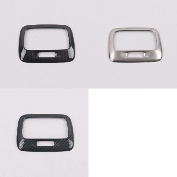 適用: 三菱 エクリプス クロス 2017-2019 2020 フロント リア リード ライト カバー トリム インテリア リード ライト 装飾 フレーム リア ブラック〜リア カーボンファイバー SR-AA-3201 Interior parts for cars