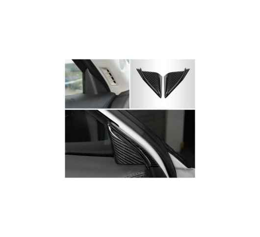 適用: マツダ CX-5 CX5 2017-2021 インテリア カーボンファイバー ギア シフト パネル カバー エア エアコン 吹き出し口 ピラー A スピーカー ウインドウ Aピラー左ハンドル用右ハンドル用 SR-AA-3474 Interior parts for cars