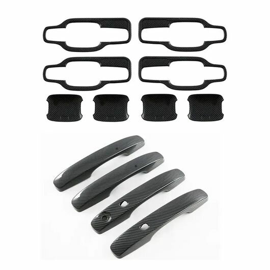 適用: フォード/FORD レンジャー エベレスト 2023 2024 ABS カーボンファイバー ドア プロテクター ドア ハンドル フレーム カバー エクステリア トリム ハンド ボウル SR-AA-3643 Exterior parts cars