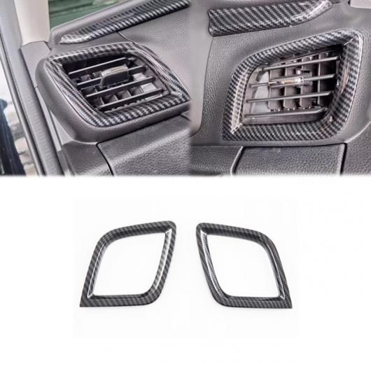 適用: いすゞ MU-X MUX 2022 2023 2024 ABS カーボンファイバー サイド ダッシュボード エアコン カバー トリム アッパー エアコン フレーム ステッカー サイド エアコン カバー SR-AA-3664 Interior parts for cars