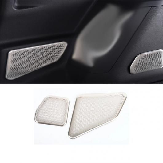 適用: トヨタ ランドクルーザー 250 プラド LC250 2024 2025 シルバー ステンレス スチール リード ドア ステレオ スピーカー オーディオ リング カバー サード ドア パネル スピーカー SR-AA-4026 Interior parts for cars