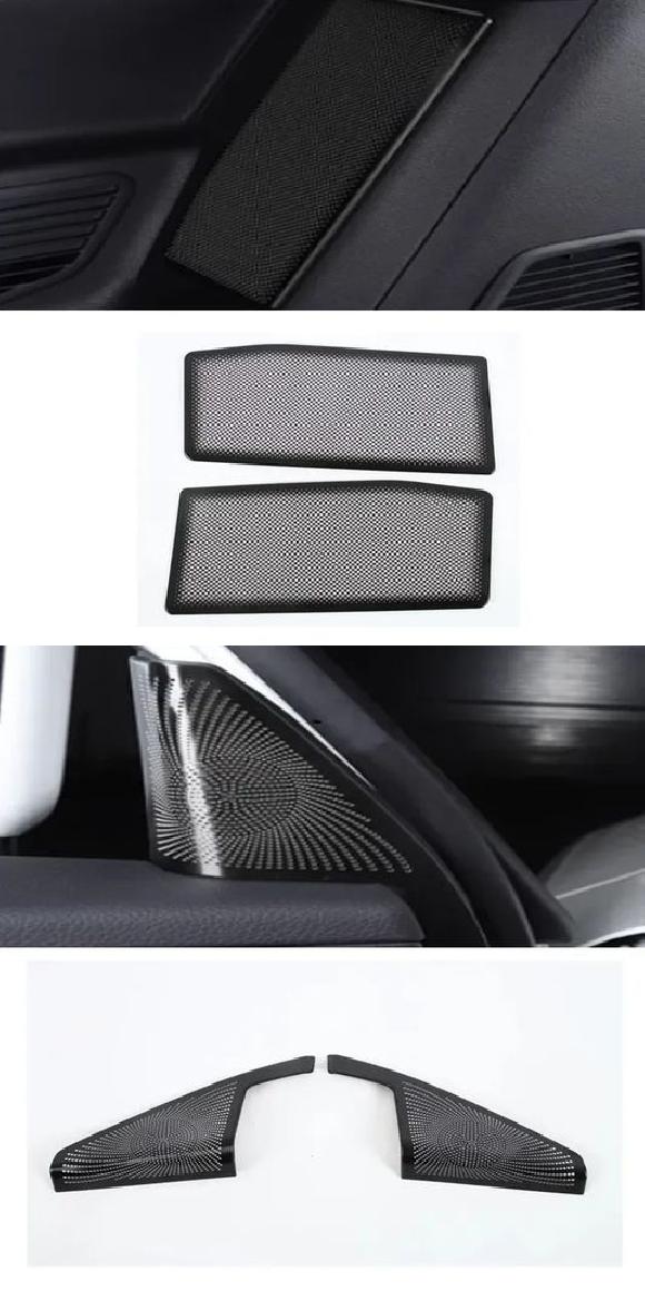 適用: トヨタ ランドクルーザー 250 プラド LC250 2024 2025 ブラック ステンレス スチール インテリア ドア ステレオ サード 2 サイド スピーカー・A ピラー スピーカー SR-AA-4023 Interior parts for cars