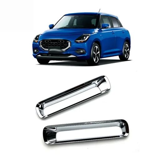 適用: スズキ スイフト ZC/ZDシリーズ 2024 2025 ABS クローム フロント リア フォグランプ 装飾 ライ..