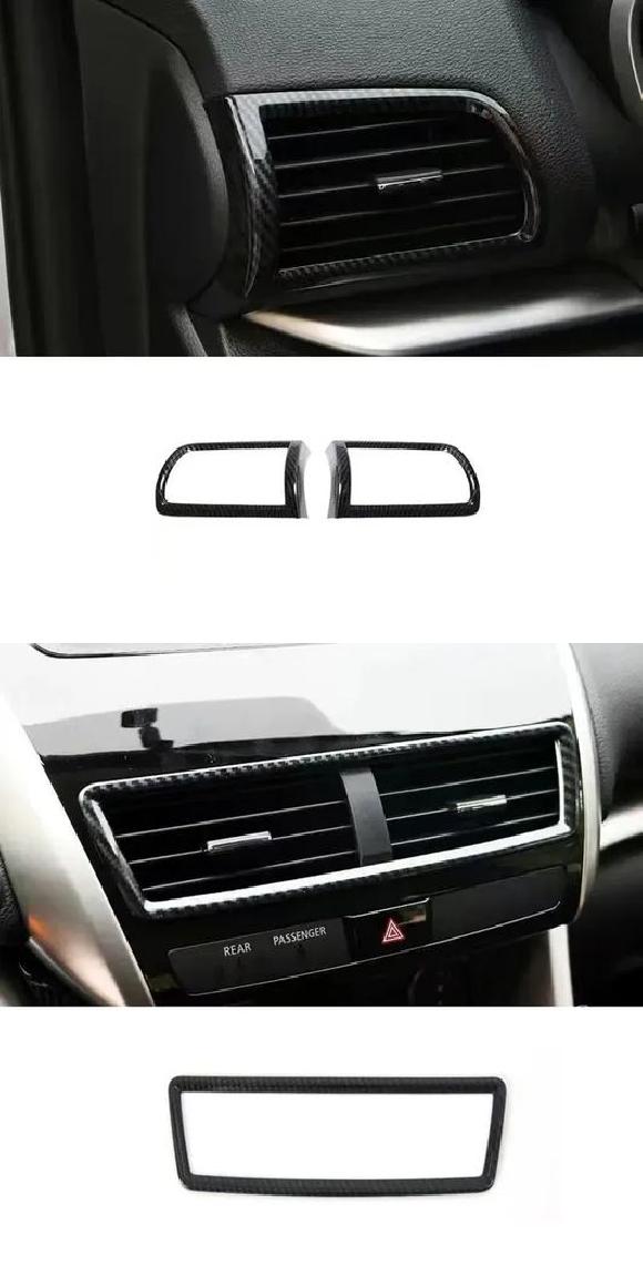 右ハンドル用 適用: 三菱 エクリプス クロス 2018-2022 ギア シフト カップホルダー パネル カバー ウインドウ スイッチ サイド エアコン カバー・センター エアコン カバー 1 SR-AA-4238 Interior parts for cars