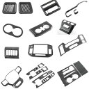 適用: フォード/FORD F150 2021-2023 ABS カーボンファイバー インテリア ウインドウ リフト スイッチ ダッシュボード トリム ナビゲー...