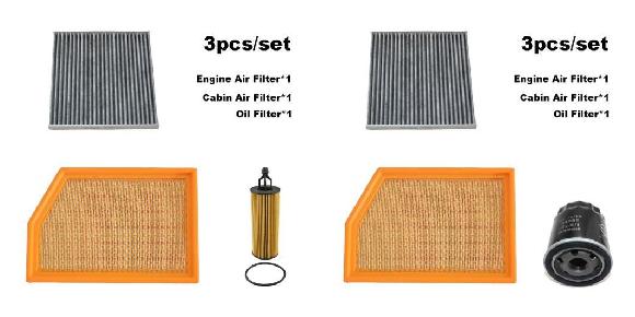 3ピース フィルター セット 適用: ジープ/JEEP チェロキー/CHEROKEE KL 3.2L 2013-2018/2.4L 2014-2015..