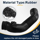 適用: VW ジェッタ トゥーラン MK6 2.0 2011-2017 エンジン エア フィルター インテーク ホース 1TD129684G ブラック SR-A...