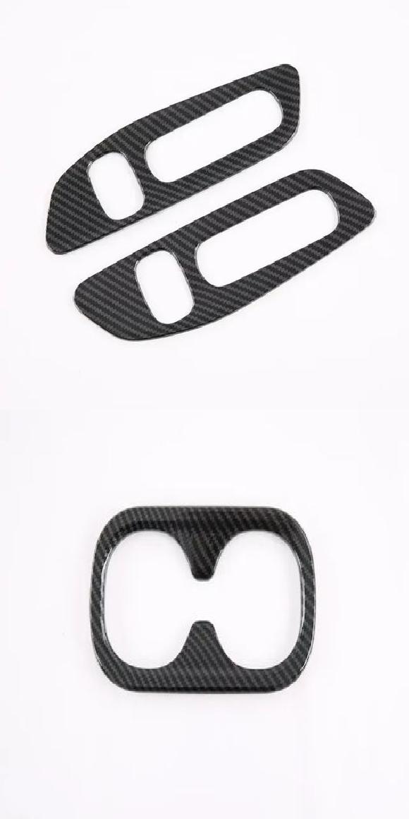 適用: ホンダ ZR-V ZR V ZRV 2022-2024 ウインドウ スイッチ パネル カバー トリム ギア シフト パネル ステッカー AC シート アジャスター パネル・リア ウォーター カバー SR-AA-0647 Interior parts for cars