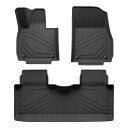 適用: 小鵬汽車 G6 フロアマット カーゴ ライナー トランク パッド TPE 3D フット マット 防水 無臭 トレイ セット ブラック G6 左ハンドル用...