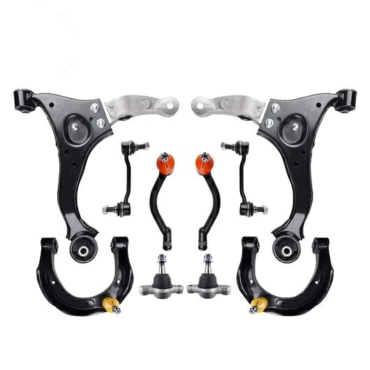 フロント アッパー ロワー コントロールアーム ボール ジョイント スタビライザー リンク 10ピース キット 適用: ヒュンダイ/現代/HYUNDAI ソナタ 2006 2007 2008 ES800105 K621229 SR-BB-5154 stabilizer