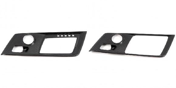 左ハンドル用 適用: シボレー/CHEVROLET コルベット C7 2014-2018 ABS カーボン スタイル インテリア センター ギア シフト パネル ステッカー オートマチック・マニュアル SR-BB-5225 Interior parts for cars