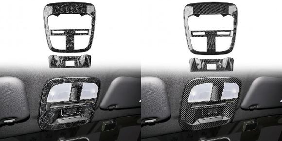 適用: トヨタ GR86/スバル BRZ 2022 2023 インテリア アクセサリー フロント リード ライト カバー トリム 2ピース マーブル グレイン・カーボン グレイン SR-BB-5255 Interior parts for cars