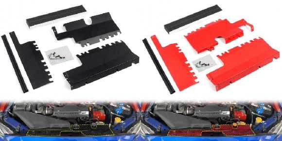 ラジエーター カバー キャップ 適用: スバル WRX STI 2015 2016 2017 2018 2019 2020 2021 アルミニウム 合金 ウォーター タンク 冷却 カバー トリム ブラック・レッド SR-BB-5959 Car parts