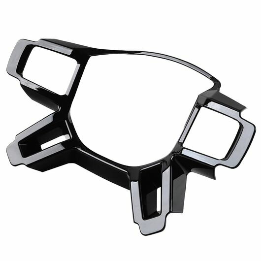 適用: ランドローバー/LAND ROVER ディフェンダー 110 2020-2024 光沢ブラック インテリア ステアリング ホイール カバー トリム ABS 1ピース SR-BB-5965 Interior parts for cars(2)