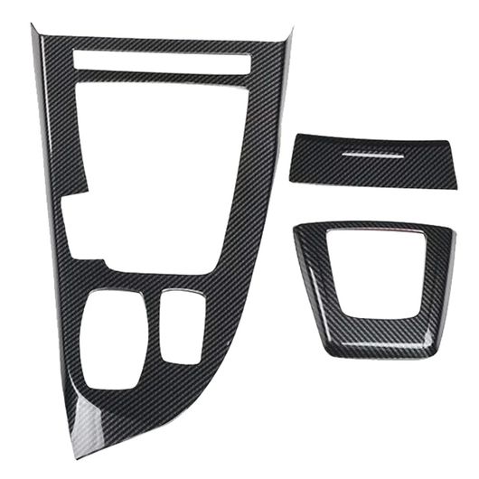 適用: BMW Z4 E89 2009-2016 左ハンドル用 カーボン ブラック インテリア ギア シフト パネル カバー フレーム トリム 3ピース SR-BB-6333 Interior parts for cars