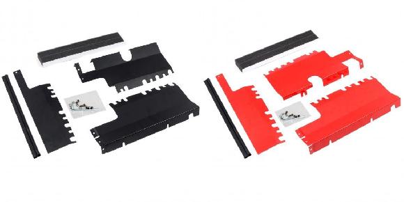 適用: スバル WRX STI 2015-2021 エンジン ラジエーター キャップ カバー ウォーター タンク 冷却 カバー トリム アルミニウム 合金 3ピース ブラック・レッド SR-BB-6457 Car parts